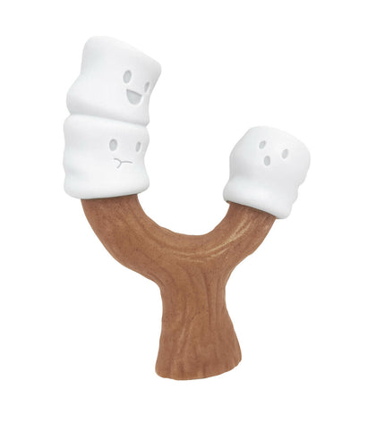 Nylabone dog chew toy in peanut butter flavor, brown Nylabone dog chew toy for dogs, durable pet dental treat