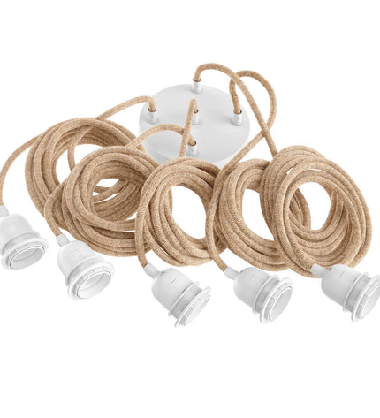Fitting Lamps Ceiling - Natural White - 5 Fittings