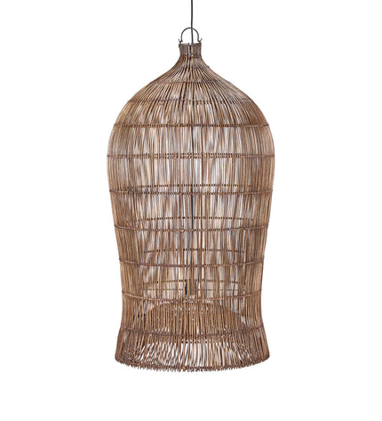 The Woven Bell Pendant - Dark Walnut - XL