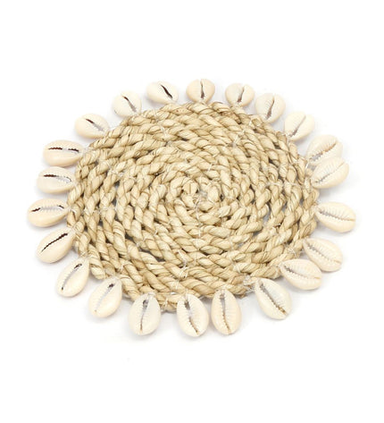 The Seagrass Shell Coaster - Natural