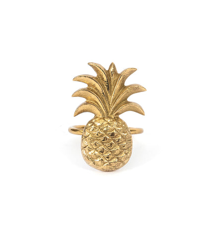 The Pineapple Napkin Ring - Gold