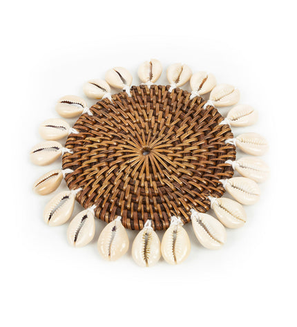 The Colonial Shell Coaster - Natural Brown