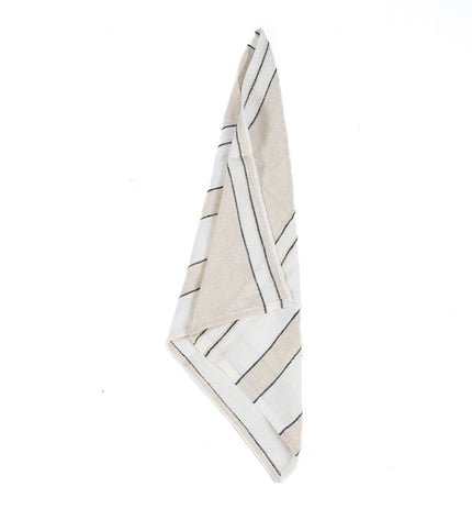 The Provence Napkin - Natural Black White - 45x45