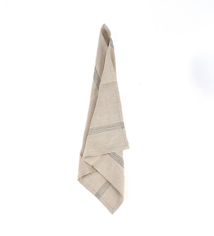 The Lint Biscuit Napkin - Natural Black - 45x45