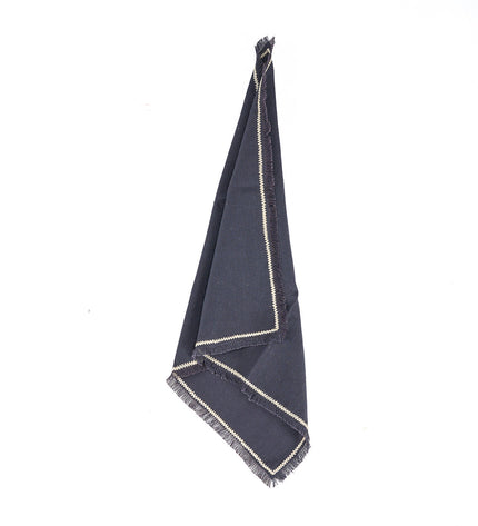 The Tuscany Napkin - Black Natural - 45x45
