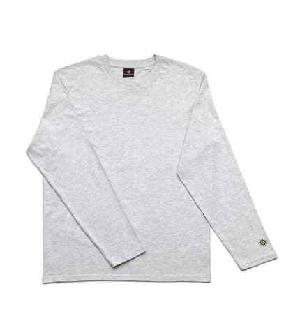 The Checkerboard L/S T-Shirt - Heather Grey - L
