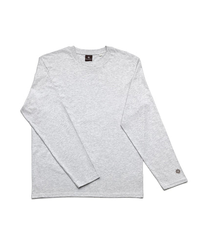 The Checkerboard L/S T-Shirt - Heather Grey - M