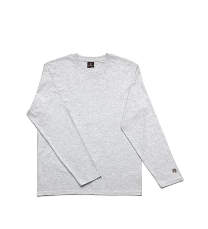 The Checkerboard L/S T-Shirt - Heather Grey - S