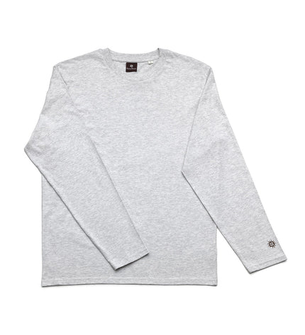 The Checkerboard L/S T-Shirt - Heather Grey - XL
