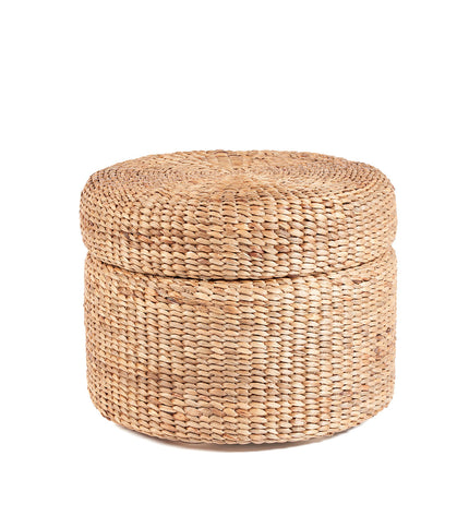 The Circle Storage Ottoman - Natural