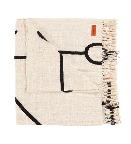 The Evil Eye Bed Throw - Natural Black