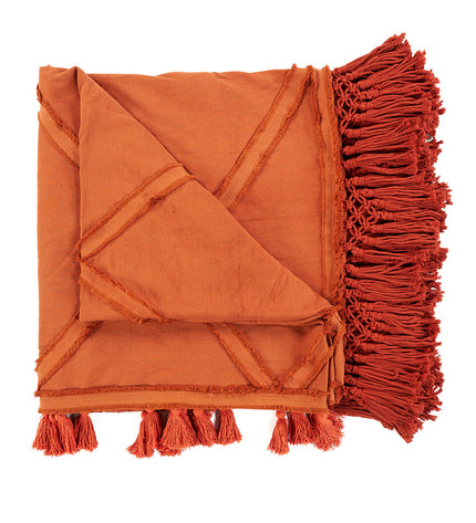 The Berber Bed Throw - Terracotta