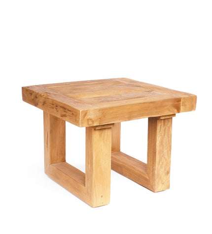 The Reclaimed Teak Side Table - Natural