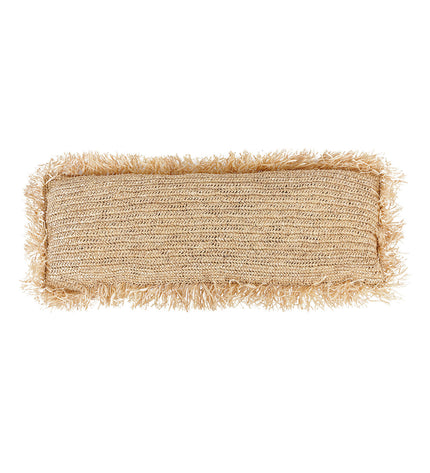 The Raffia Cushion Cover Rectangular - Natural - 35x100