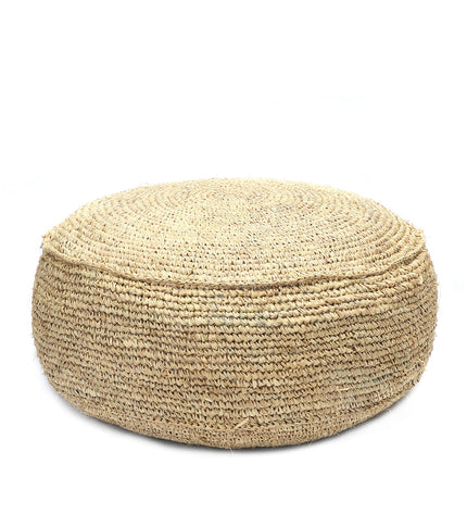 The Raffia Flores Pouffe - Natural