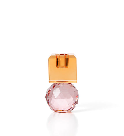 The Citrine & Rose Quartz Candle Holder