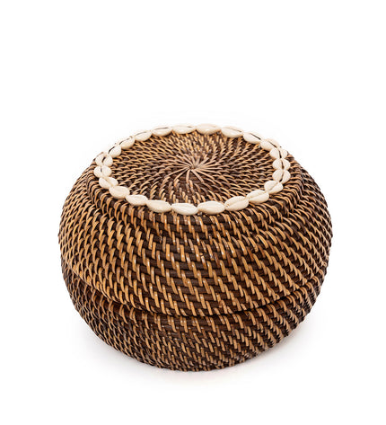 The Colonial Peek-a-Boo Basket - Natural Brown - M