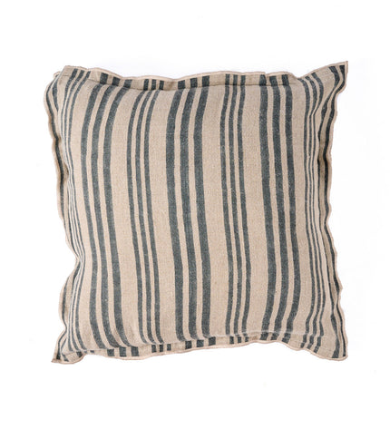 The Nordic Stripe Cushion Cover - Natural Black - 50x50