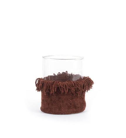 The Oh My Gee Candle Holder - Burgundy Velvet - L
