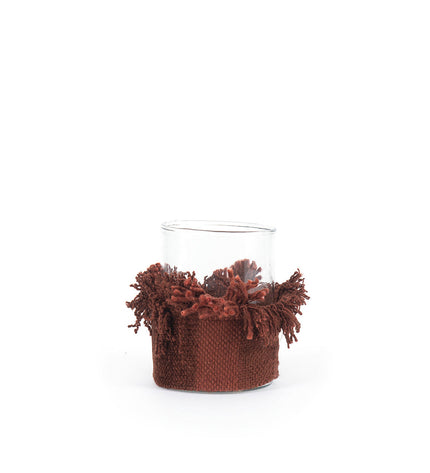 The Oh My Gee Candle Holder - Burgundy Velvet - M