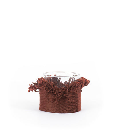 The Oh My Gee Candle Holder - BurgundyVelvet - S