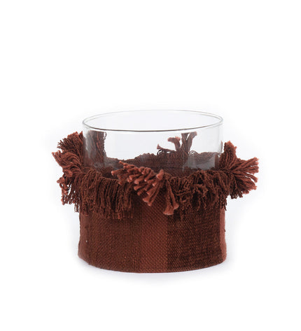 The Oh My Gee Candle Holder - Burgundy Velvet - XL