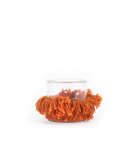 The Oh My Gee Candle Holder - Rust Velvet - S