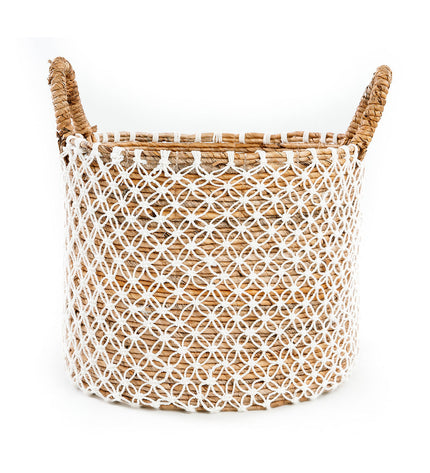 The Crossed Stitched Macrame Basket - L