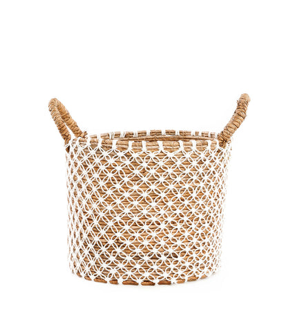 The Crossed Stitched Macrame Basket - M
