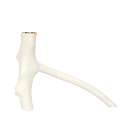 The Triple Twig Candle Holder - White
