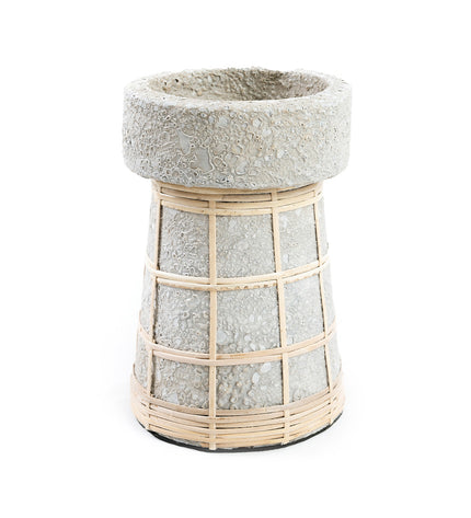 The Serene Candle Holder - Concrete Natural - L