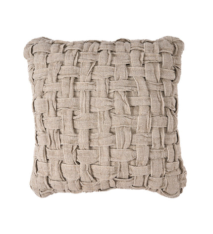 The Linen Crosier Cushion Cover - Natural