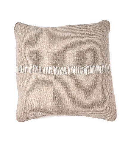 The Linen Stitch Cushion Cover - Natural White