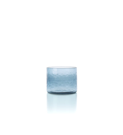 The Azure Hammered Low Tumbler - Blue
