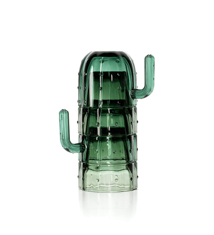 The Stack-a-Cactus Glasses - Green - Set of 4
