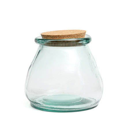 The Belly Glass Pot - Blue - L