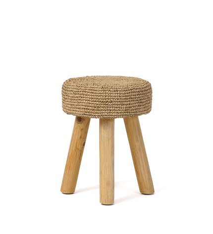 The Raffia Stool - Natural