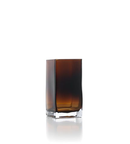 The Amber Cuboid Vase - Amber - S