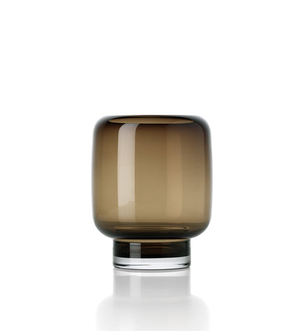 The Smoky Cube Vase - Brown - S