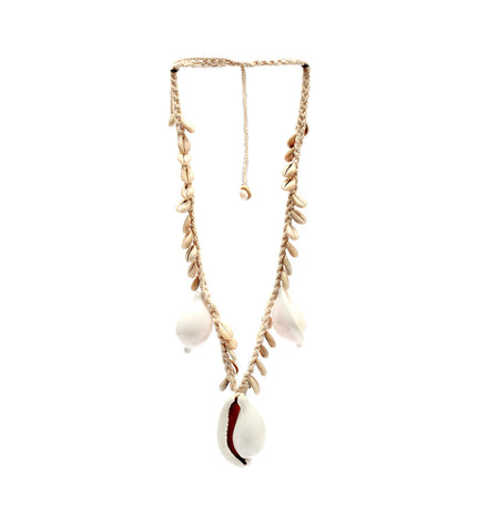 The Big White Cowrie Shell Necklace
