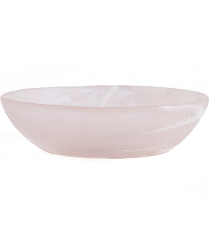 The Resin Organic Bowl - Pink White - M