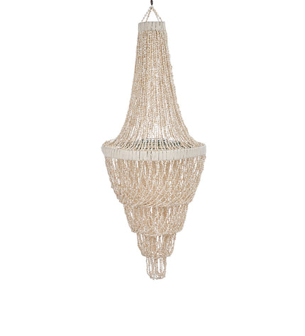 The Ocean Tower Shell Chandelier - Natural - L