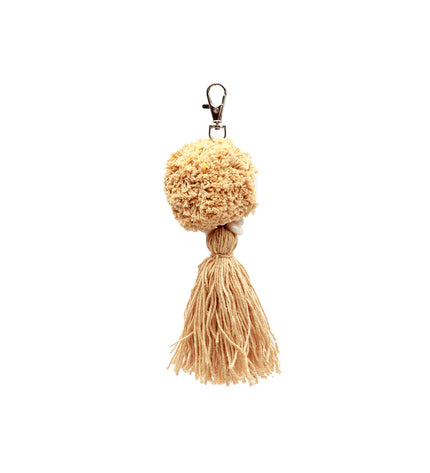 The Pompom Keychain - Mocca