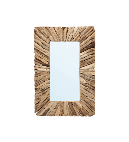 The Driftwood Framed Mirror - Natural - M