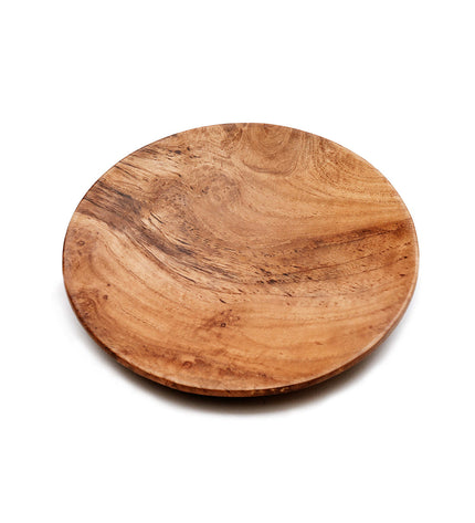 The Teak Root Round Plate - M
