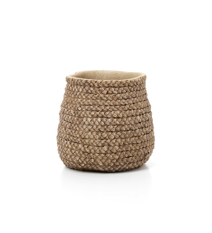The Fake Braided Planter - Natural - M