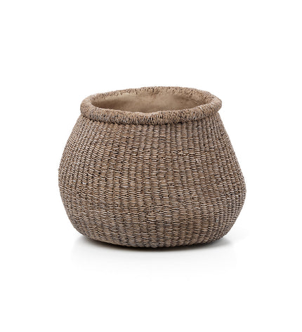 The Faux-Puff Planter - Brown - L