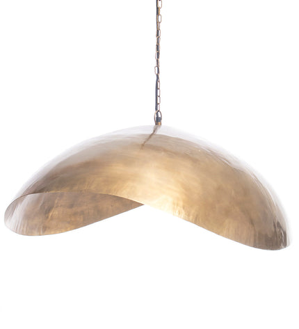 The Fortune Cookie Pendant - Brass - XL