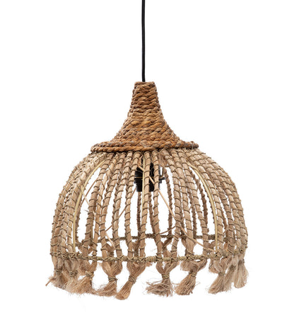 The Abaca Tassel Pendant - Natural - S