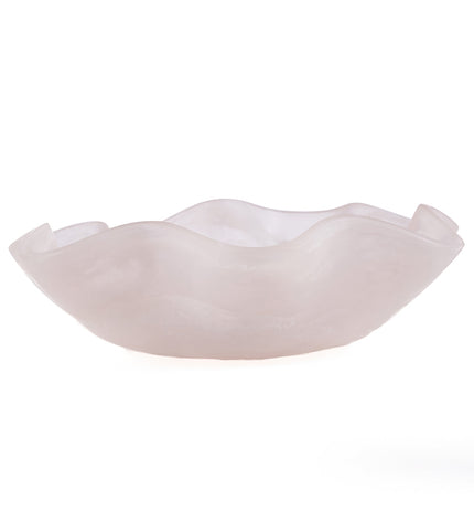 The Resin Organic Fruit Bowl - Pink White